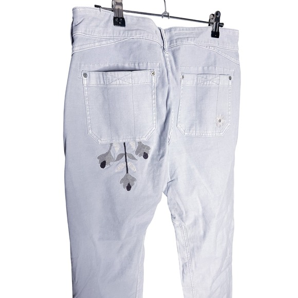Anthropologie Pilcro The Wanderer‎ Relaxed Embroidered Pants Purple Size 29 - Picture 4 of 8